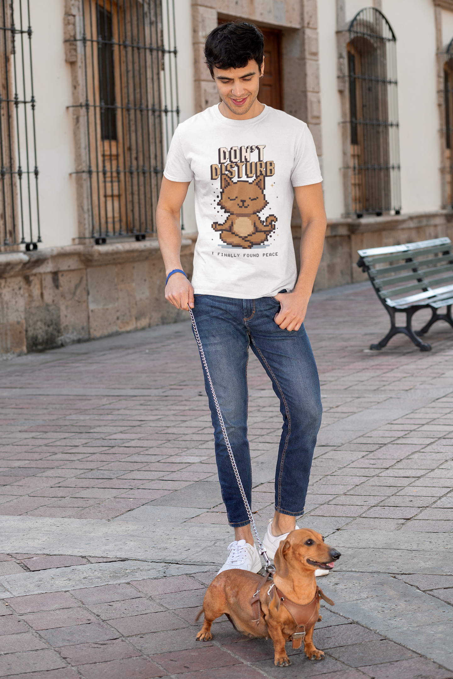 Men's Don't Disturb Printed Classic T-shirt