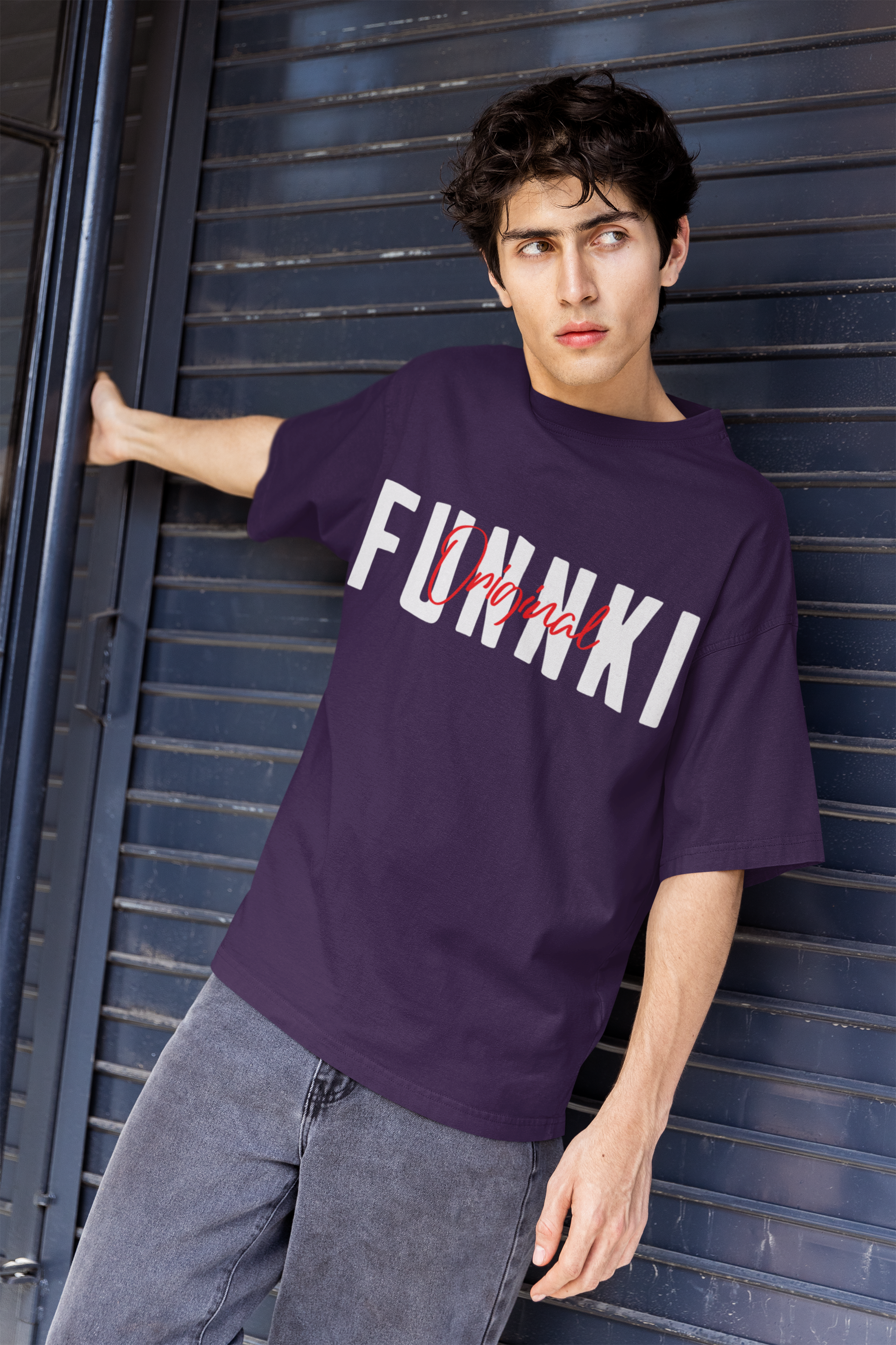 Men's Funnki Original Printed Oversized T-shirt