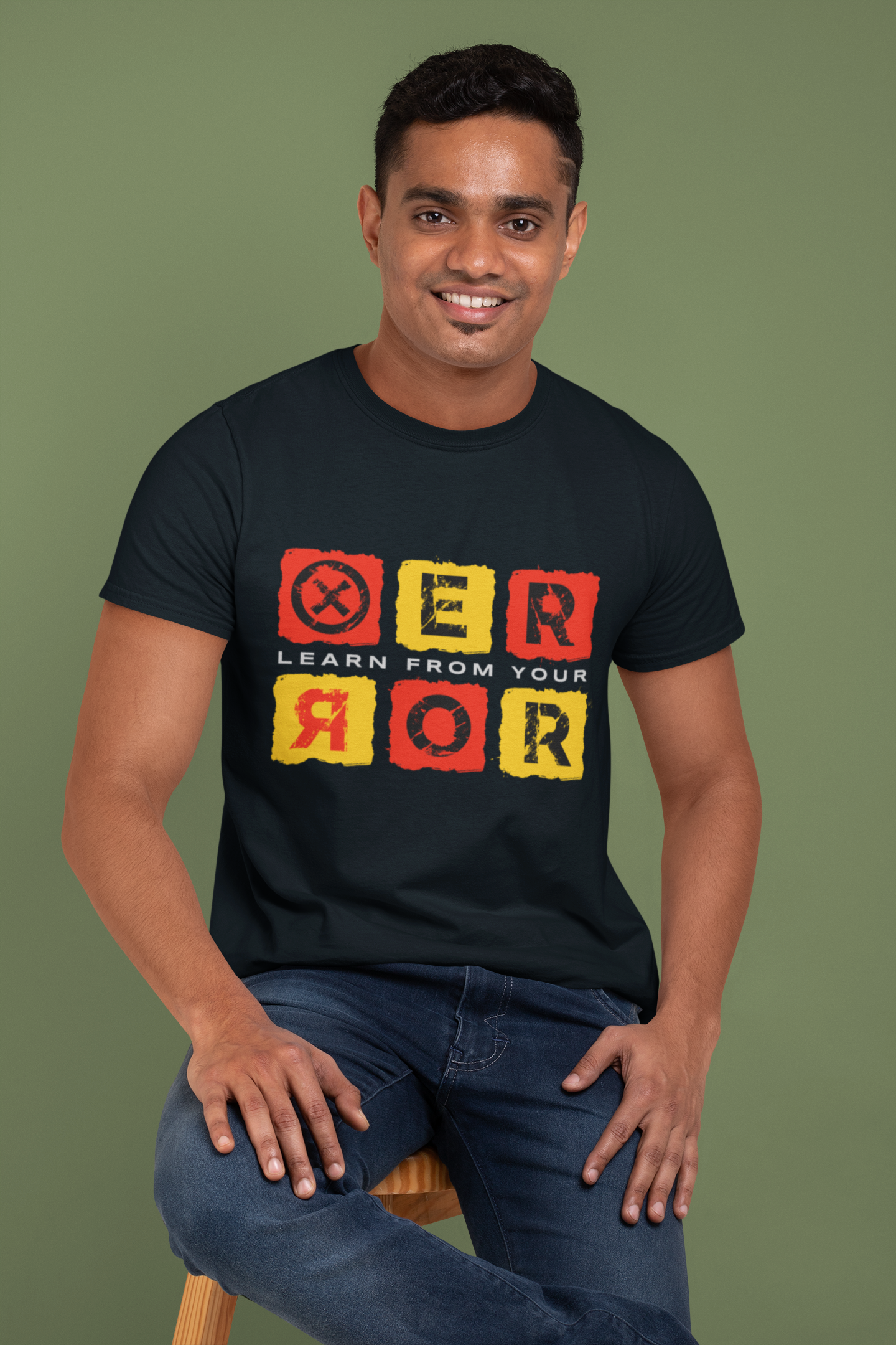 Men's Funnki Learn From Your Error Printed Classic T-shirt