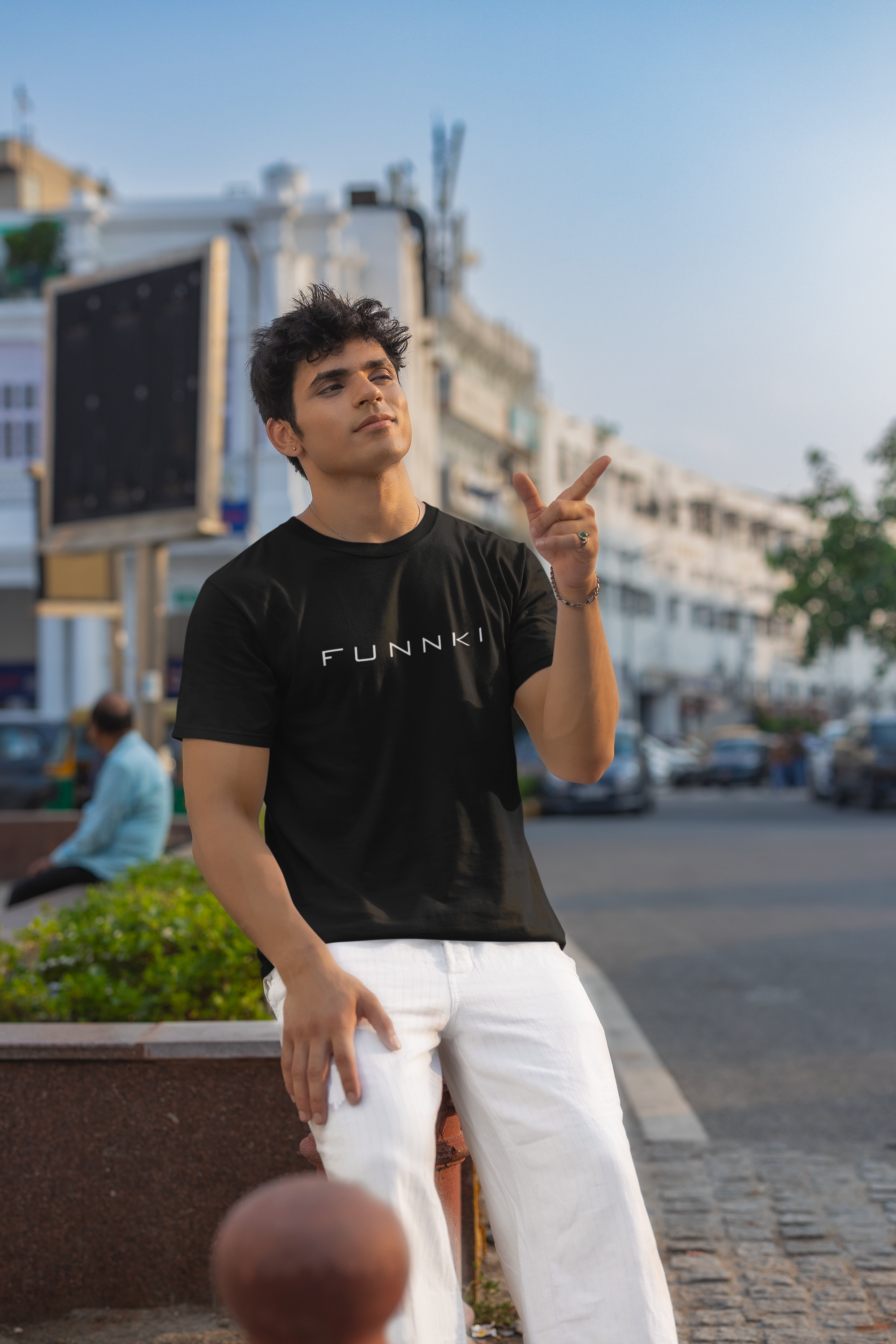 Men's Black Funnki The Boss Special Printed Unisex Classic T-shirt