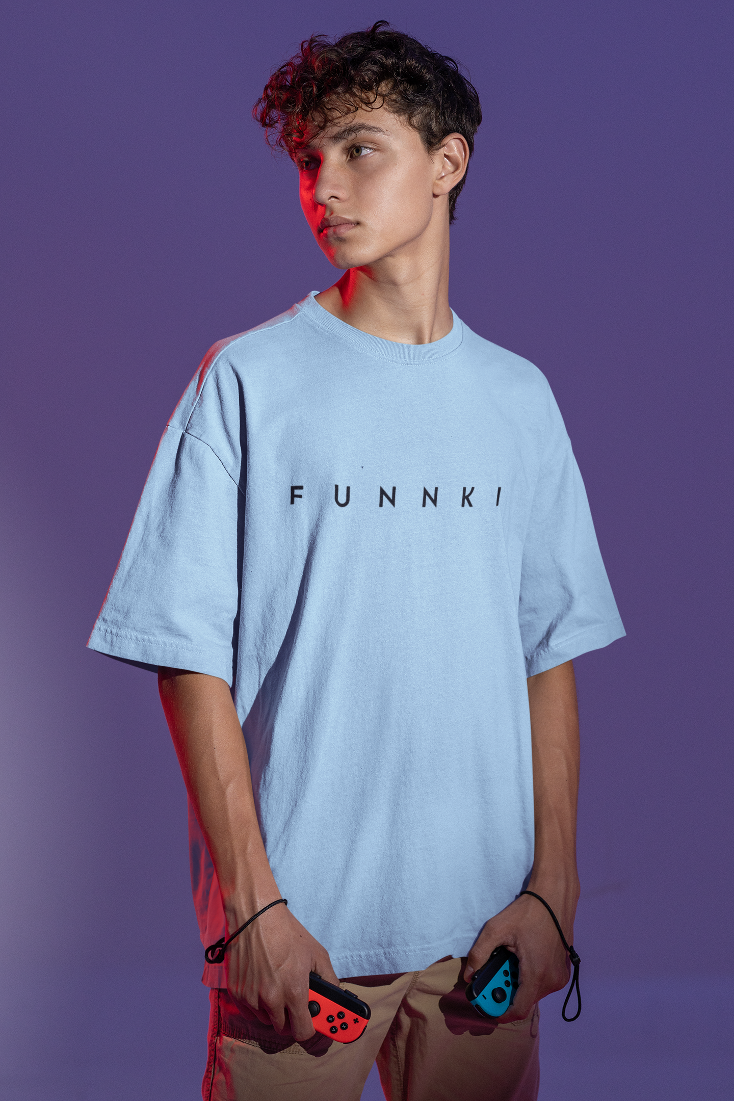 Men's Funnki Tiger Special Printed Oversized Classic T-shirt