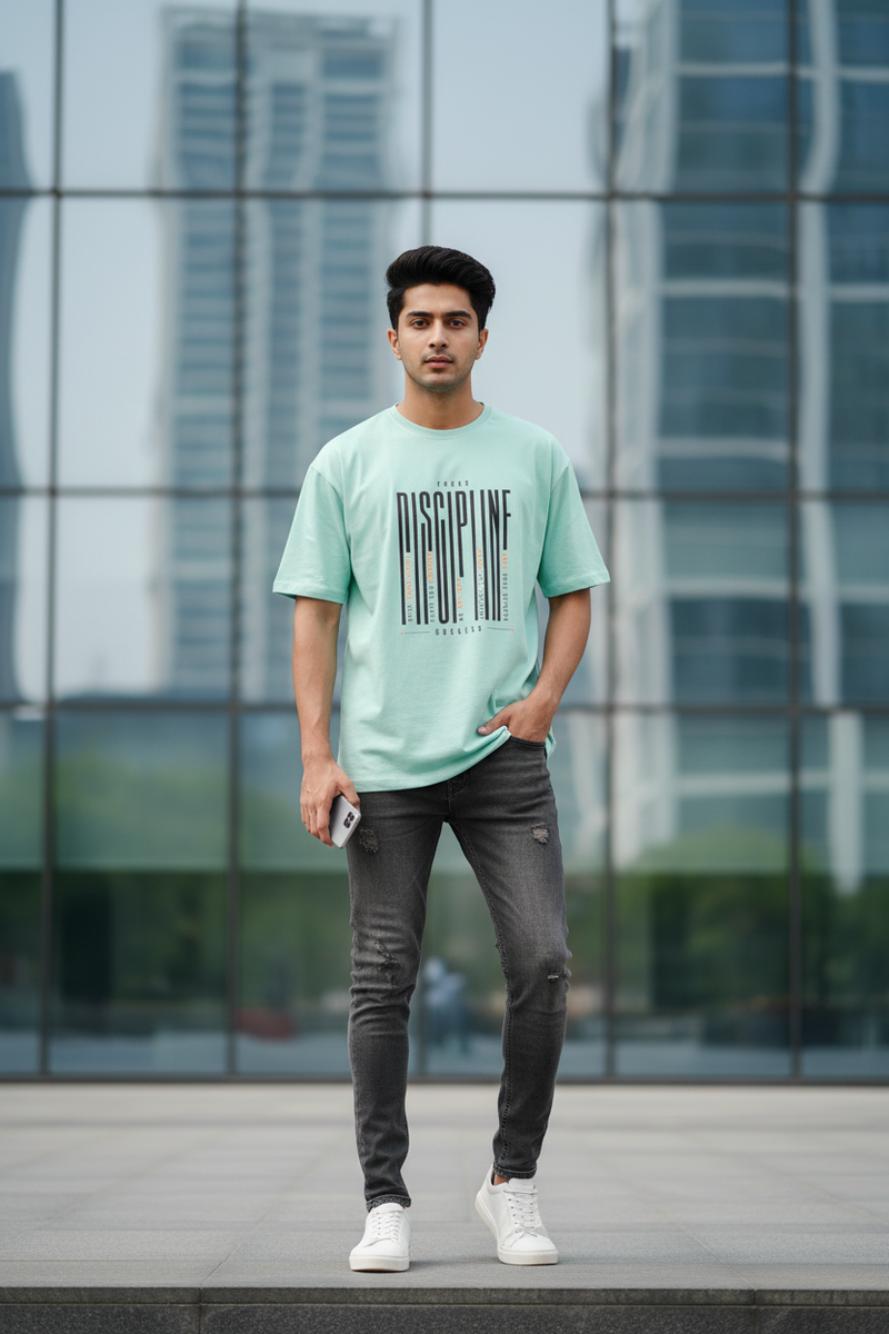 Mint Tee Smaller Discipline Graphic Mockup