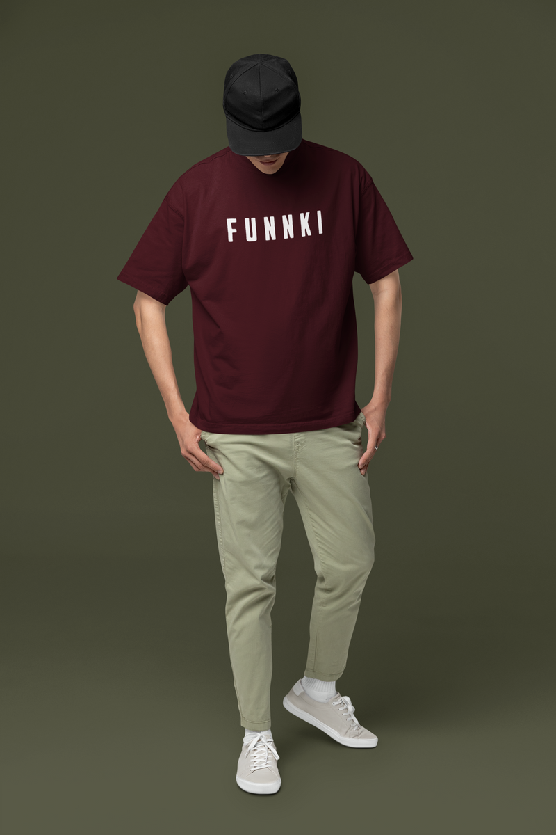 Men's Funnki Tribe Special Oversized Classic Printed T-Shirt