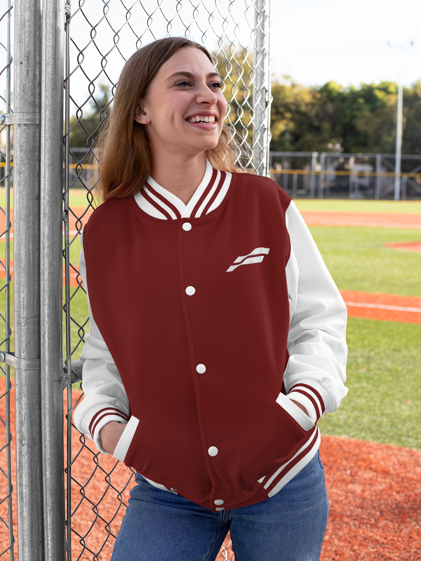 Men's Red Funnki Official Special Varsity Jacket
