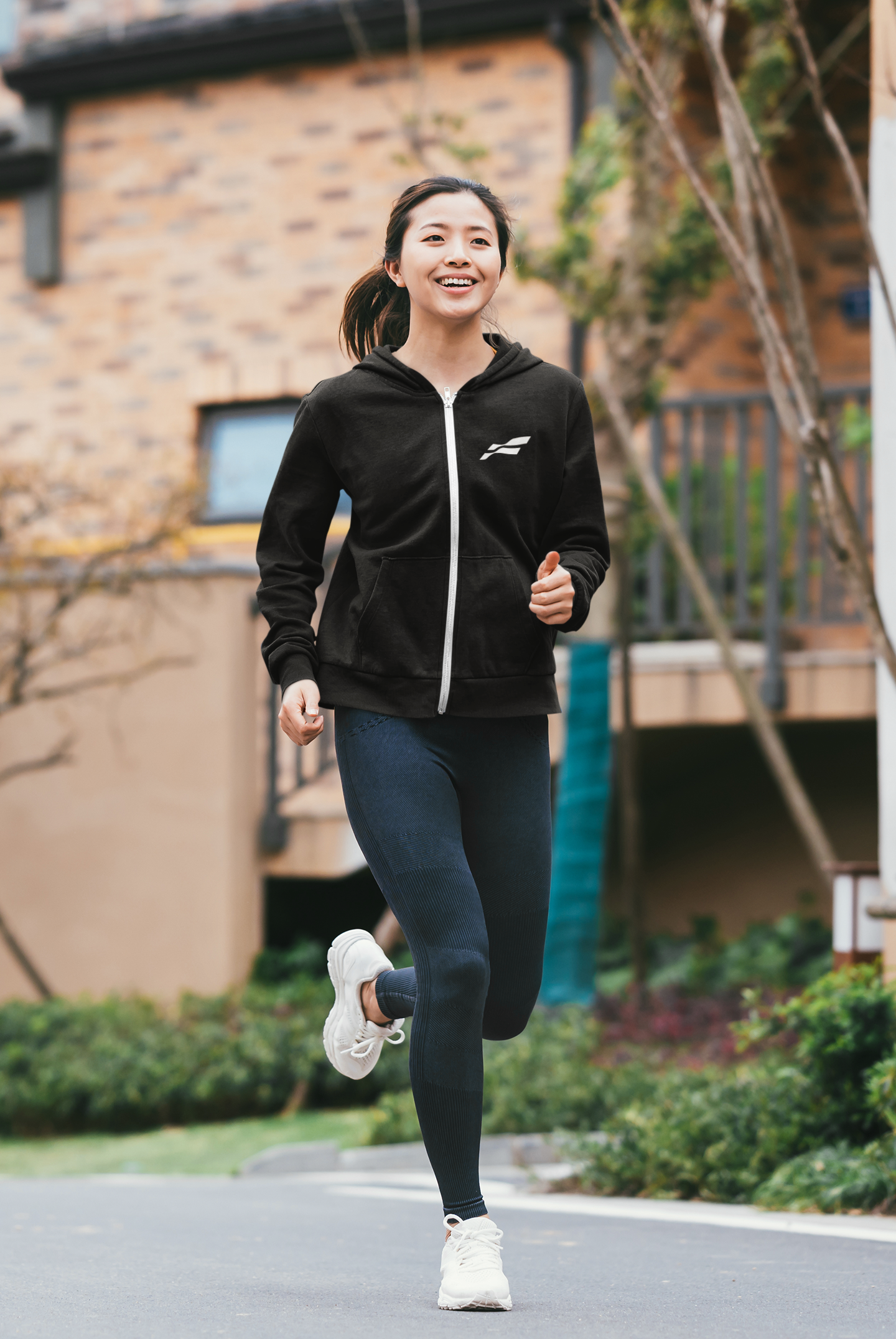 Women's Black Funnki Official ZIP Hoodie