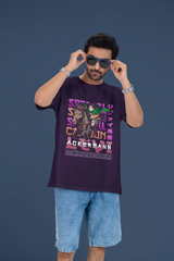 Men's Purple Ackermann Anime Special Unisex Printed T-Shirt