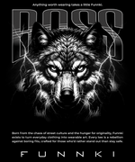 Men's Black Funnki The Boss Special Printed Unisex Classic T-shirt