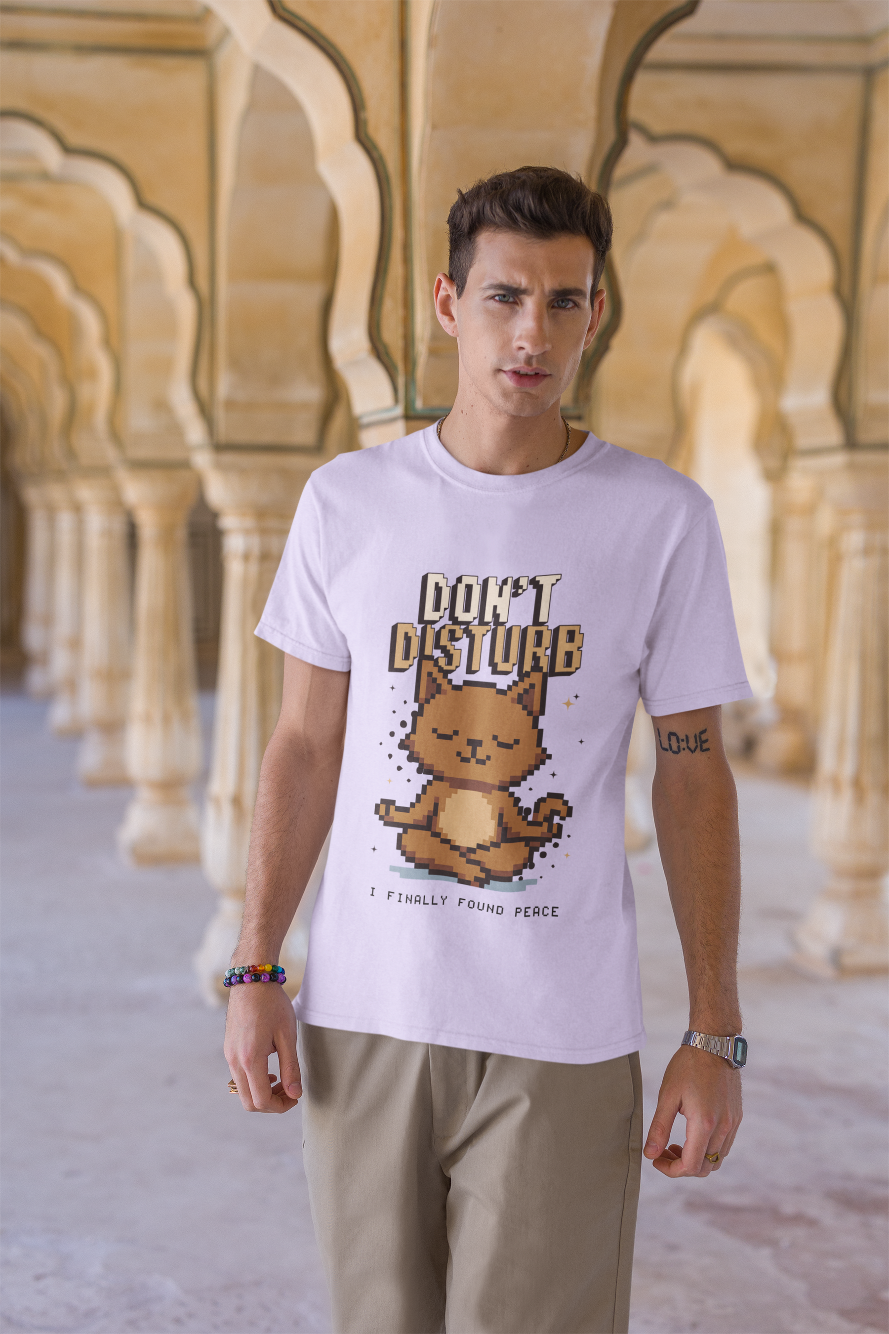 Men's Don't Disturb Printed Classic T-shirt