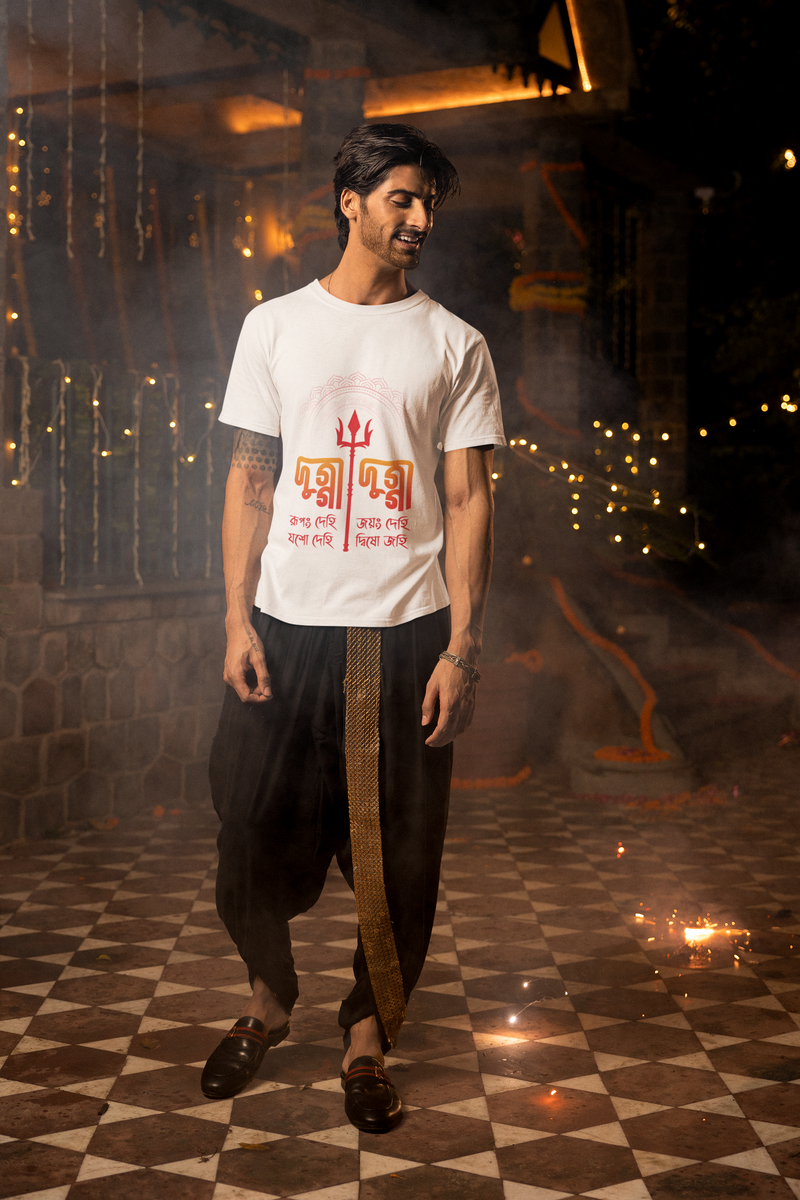 Men's Durga Puja Special Unisex Oversized T-Shirt