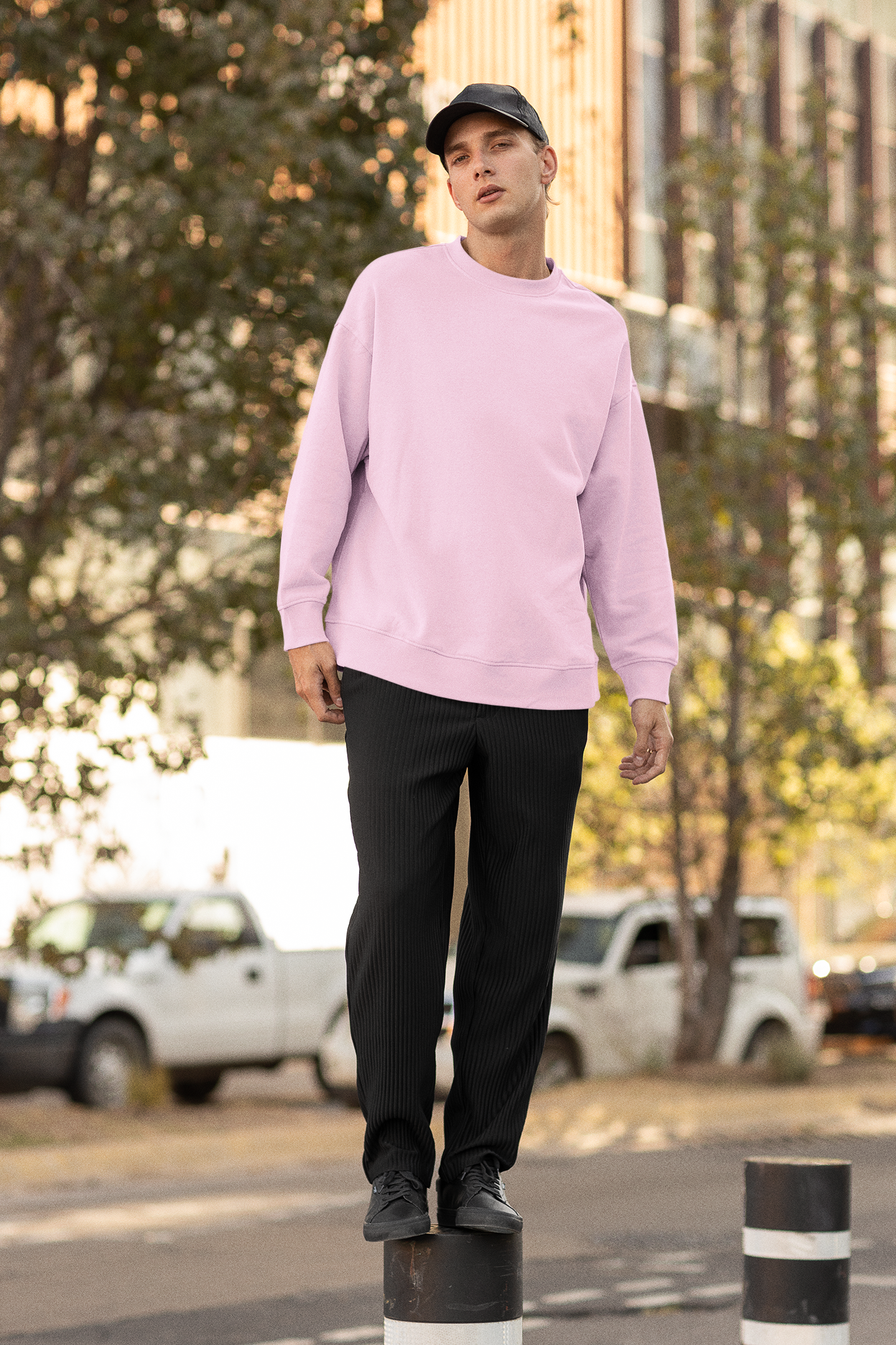 Men's Plain Oversized Sweatshirt