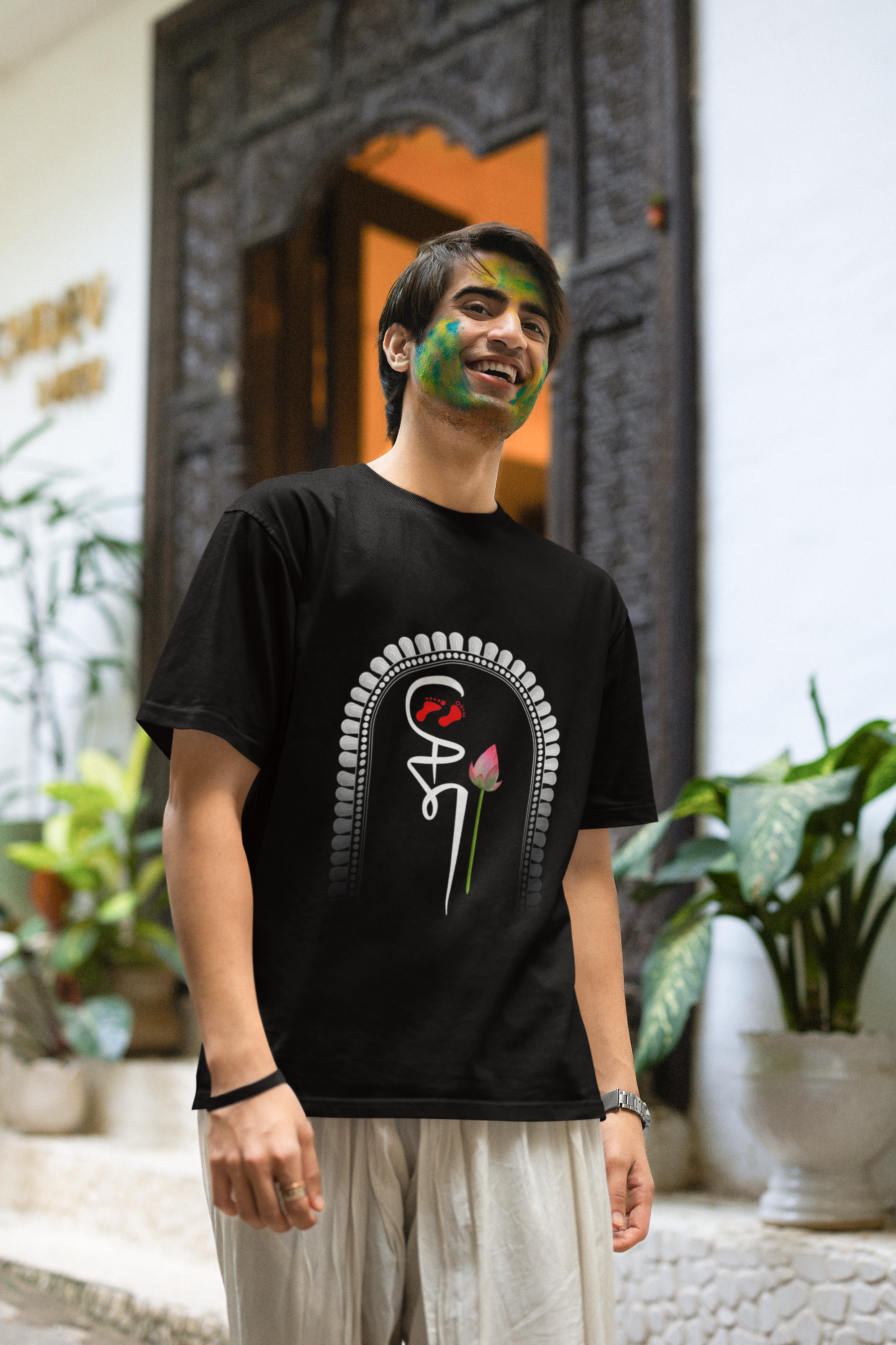 Men's Durga Puja Special Maa Oversized T-Shirt