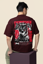 Men's Funnki Tribe Special Oversized Classic Printed T-Shirt