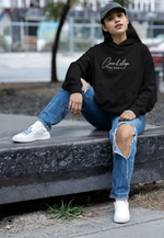 Women's Black Can't Stop The Hustle Special Oversized Hoodie