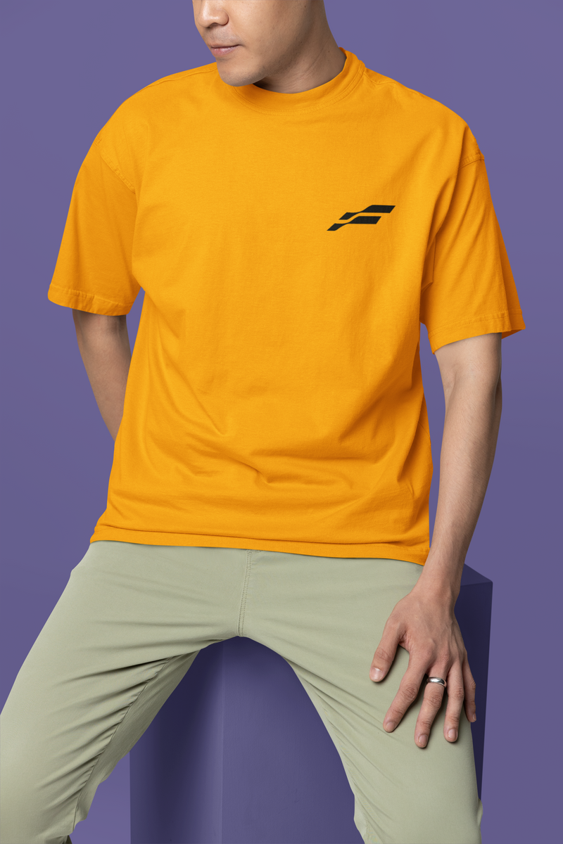 Men's Funnki Fearless Tiger Special Printed Oversized Classic T-shirt