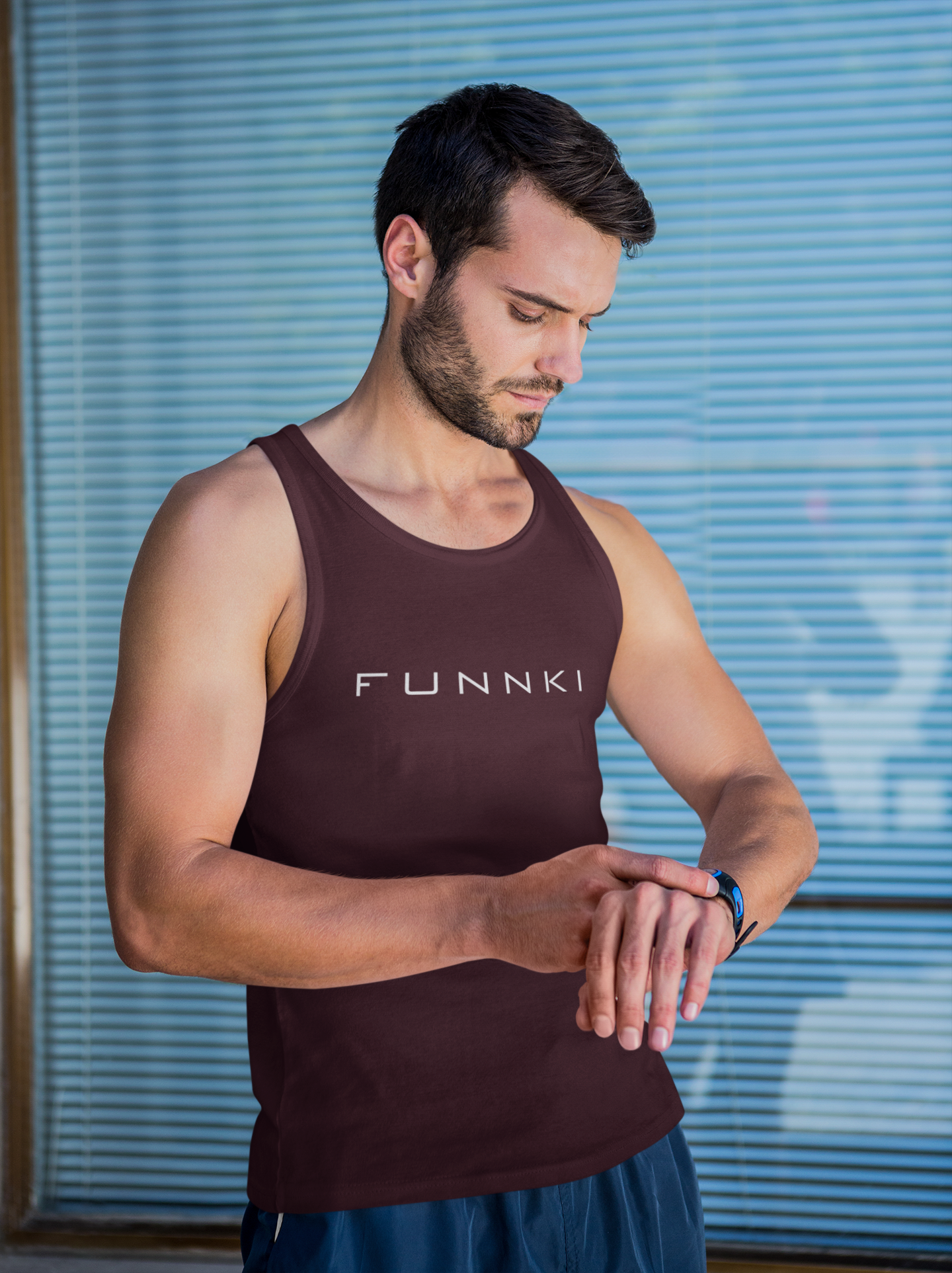 Men's STRONGER Graphic Printed Sleeveless Vest