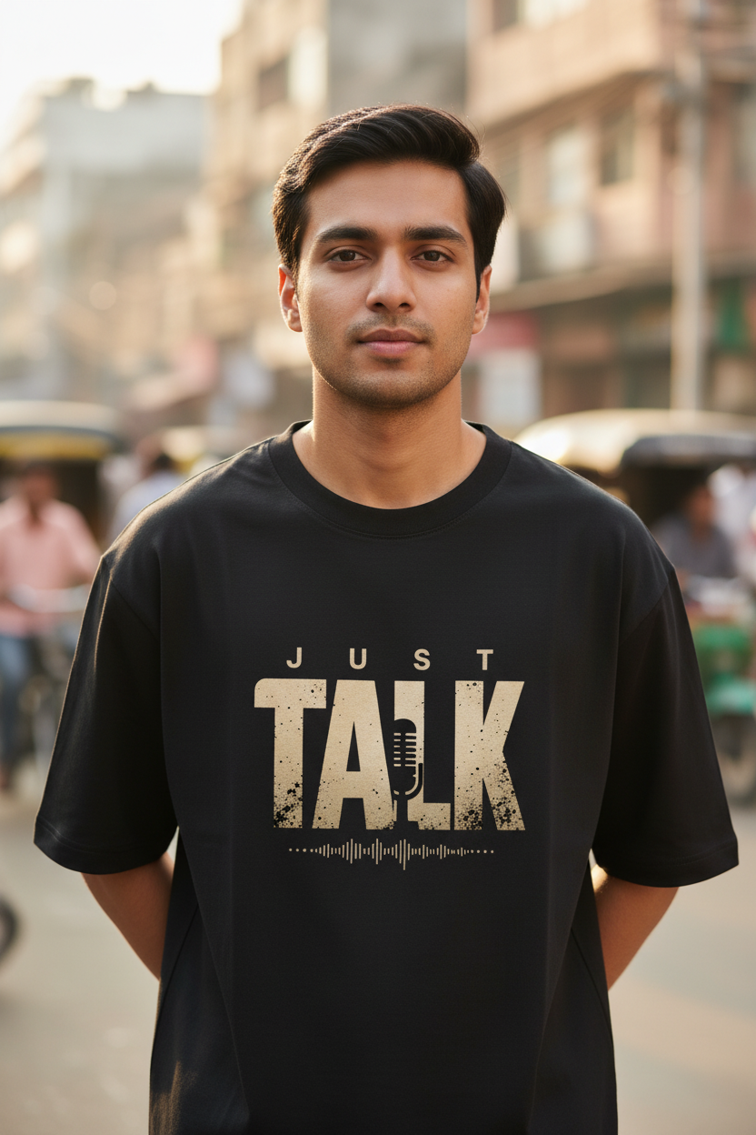 Just Talk New Indian Model Face Graphic Focus