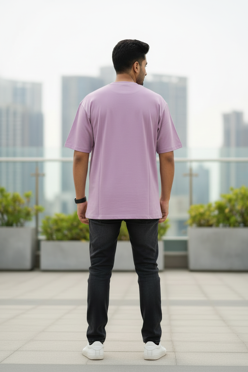 Lavender Plain Back View Different Location