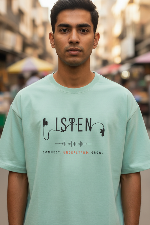 Men's Listen Connect Understand Grow Classic Printed T-shirt