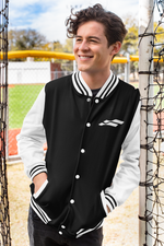 Men's Black Funnki Official Special Varsity Jacket