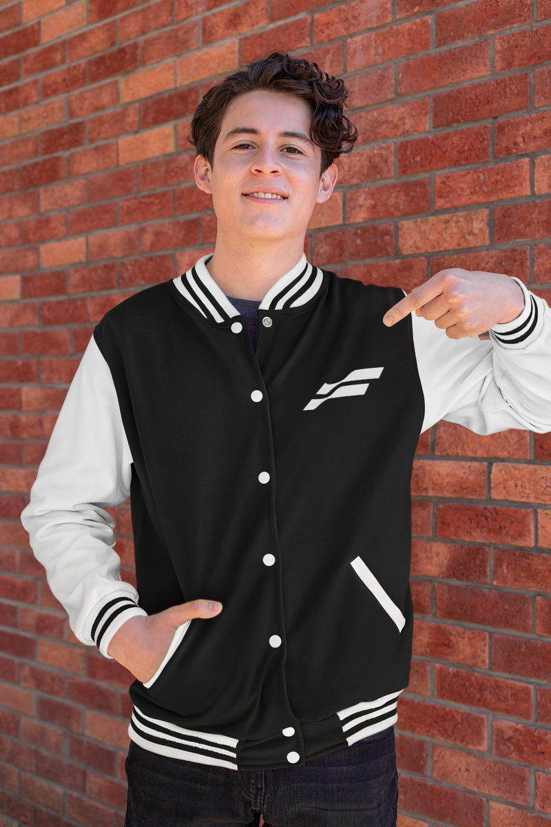 Men's Black Funnki Official Special Varsity Jacket