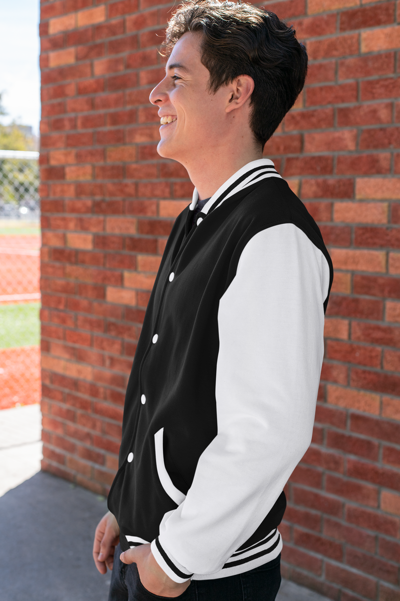 Men's Black Funnki Official Special Varsity Jacket