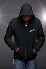 Men's Black Funnki Official ZIP Hoodies