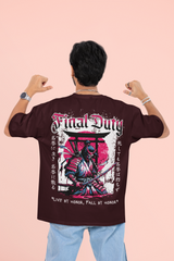 Men's Final Duty Printed Oversized Classic T-shirt