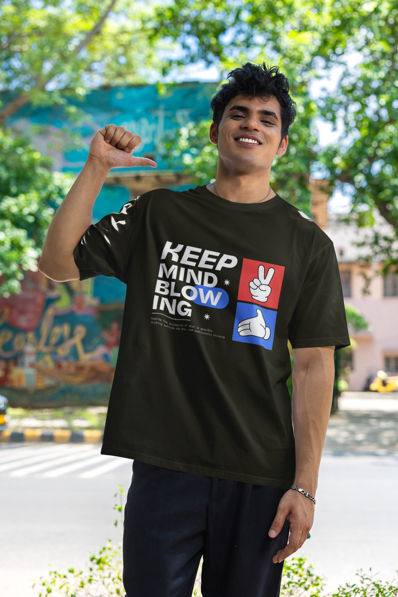 Men's Keep Mind Blowing Special Printed Unisex Classic T-shirt