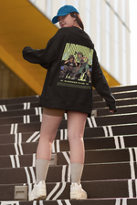 Women's Black Underground Business Club Oversized Sweatshirt