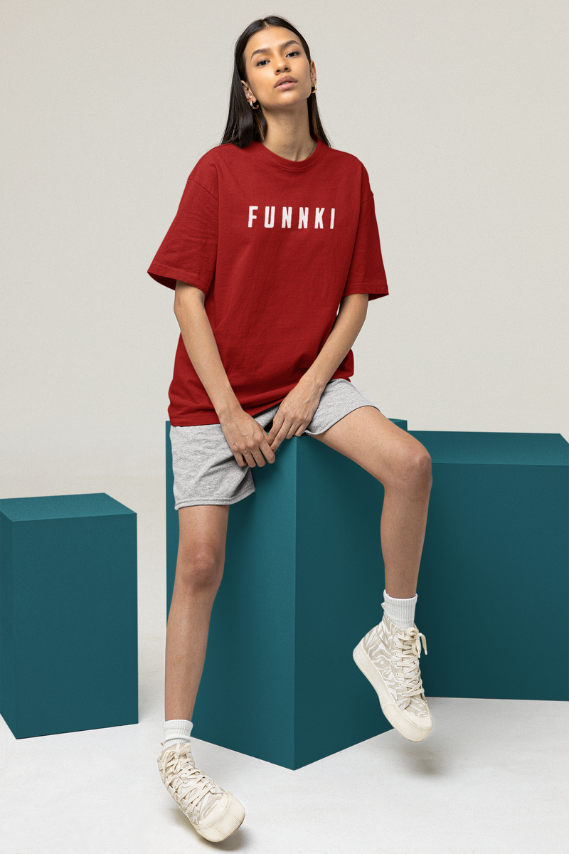Women's The Girl Next Door Oversized Printed T-Shirt