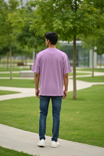 Plain Lavender Back View Mockup