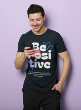 Men's Be Kind Be Positive Special Printed Unisex Classic T-shirt