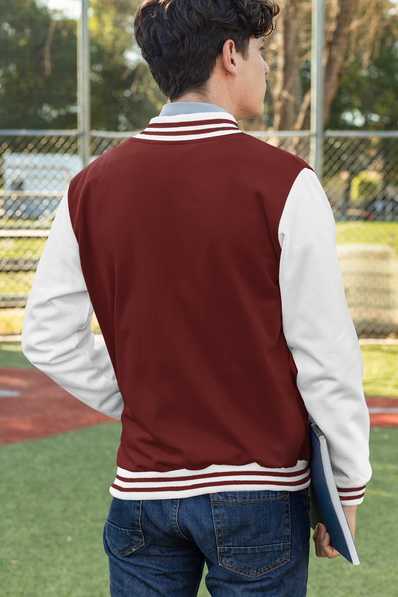 Men's Red Funnki Official Special Varsity Jacket